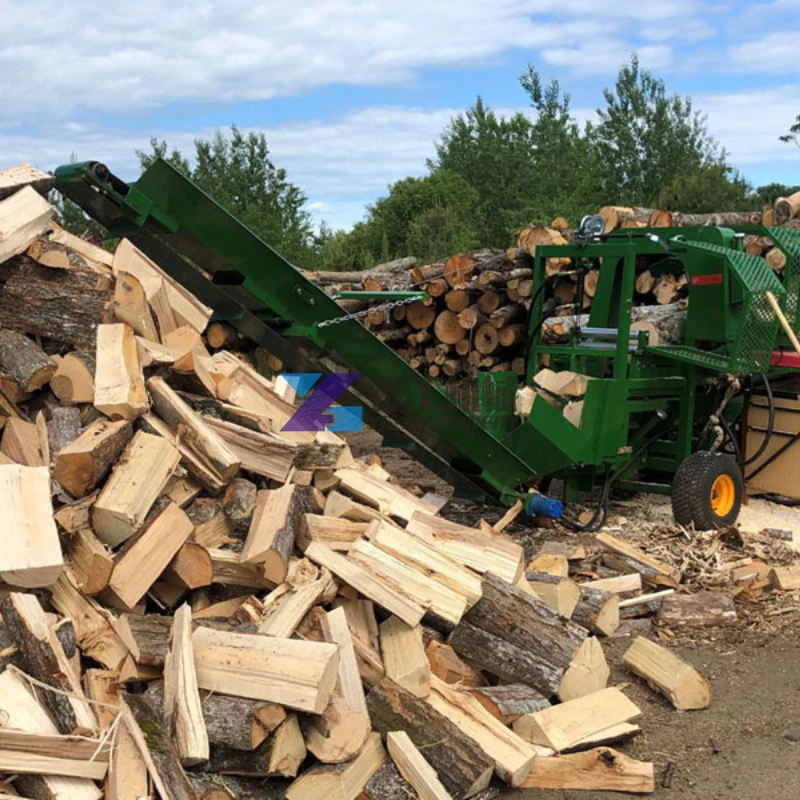 Brand New Circular Saw Blade Type Firewood Processor Log Wood Splitter Full Hydraulic Operate