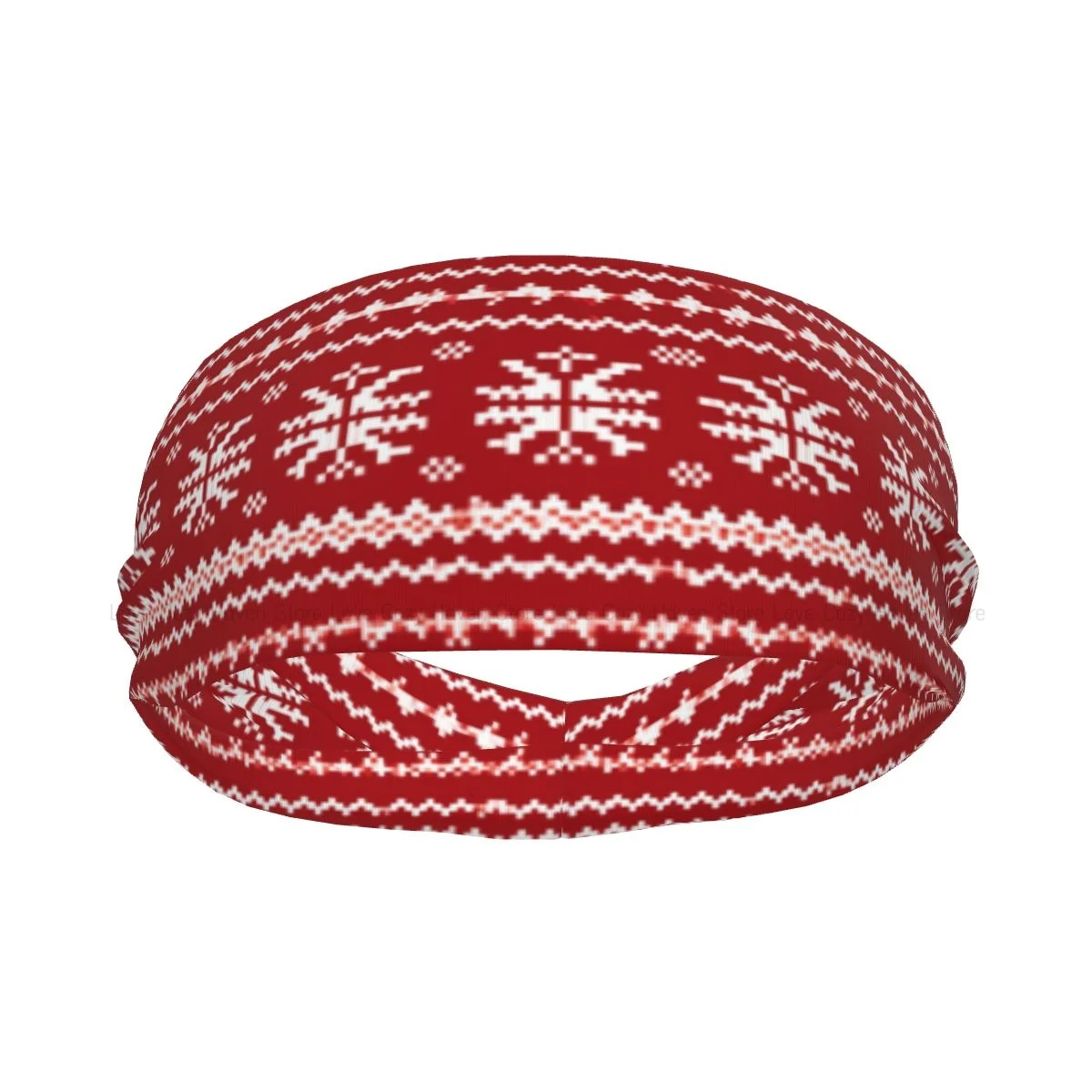 

Рождественский свитер на заказ со снежинками, спортивные повязки на голову для женщин и мужчин, эластичная влагоотводящая повязка для спортзала