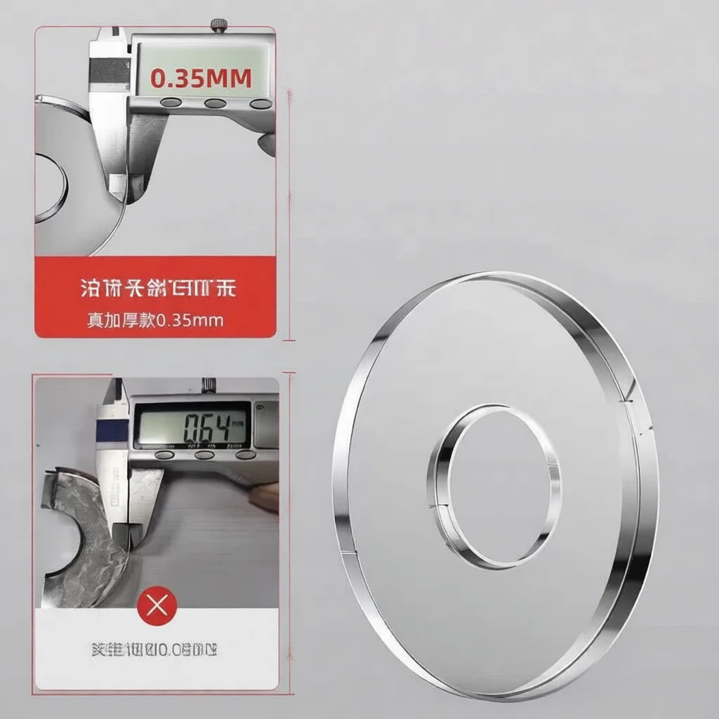 Modern Stainless Steel Split Decorative Escutcheon Wall Plate Cover For Pipe Faucet Valve HVAC Hose Hole Finishing