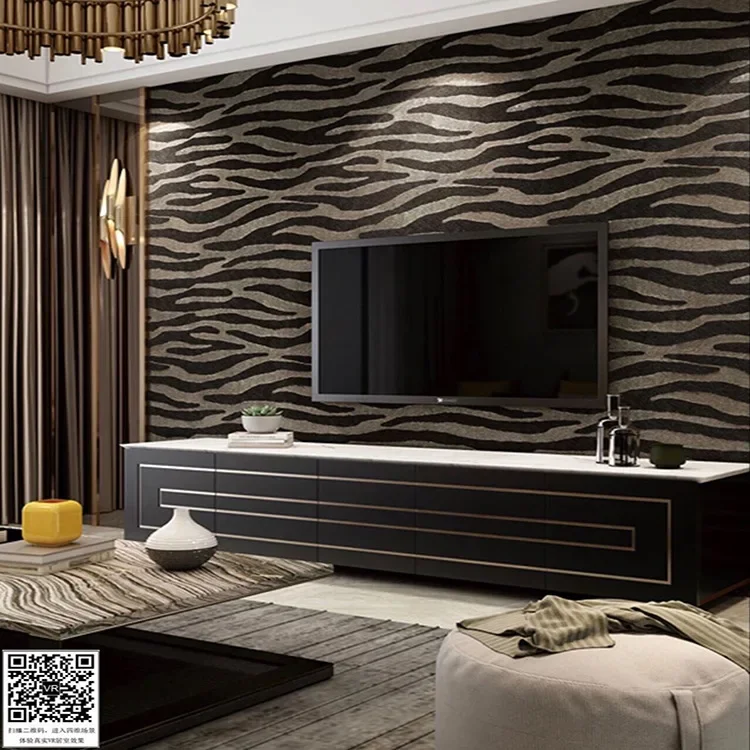 Wall Paper 3d Modern Minimalist Nordic Style Deerskin Velvet Wallpaper Living Room Bedroom TV Backdrop Wall Wallpaper