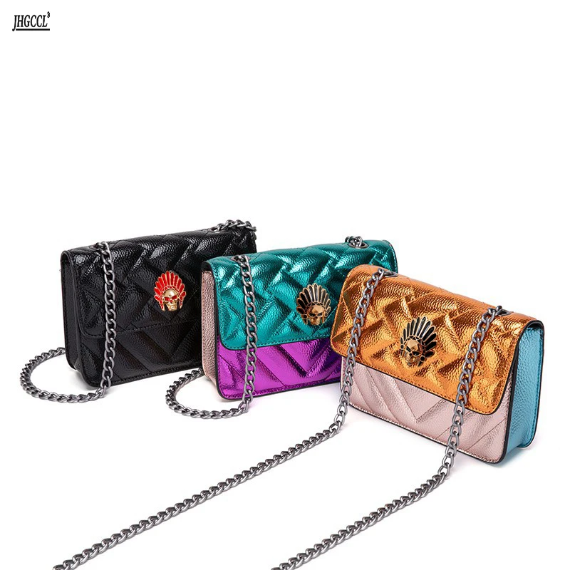 

Golden mini small bag, new spring and summer fashion diamond-shaped chain bag, high-end red envelope crossbody bag B4
