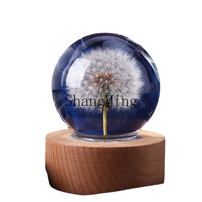 

DSA small gift dandelion crystal ball home resin craft send girlfriend creative home ornament decoration