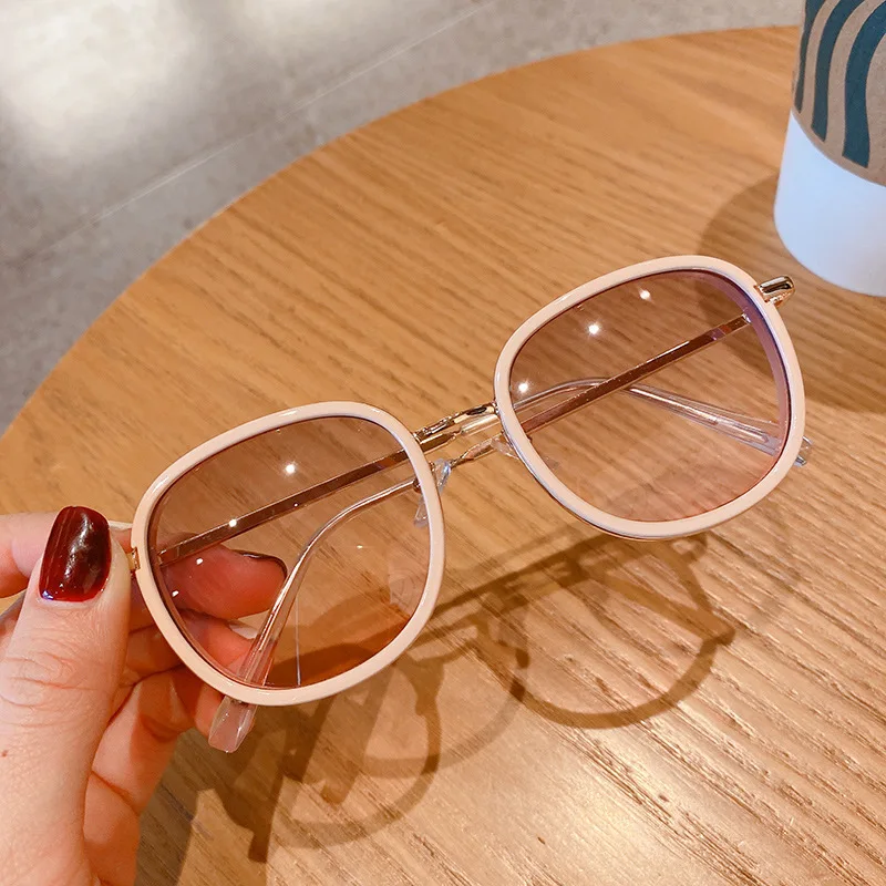 2026 Neue Retro Polygon UV400 Sonnenbrille für Damen Herren Mädchen Jungen Kinder Verlaufsgläser Metallrahmen Blendschutz Sonnenbrille für den Strand – Detail 3