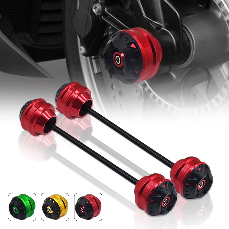 

Motorcycle CNC Front Axle Fork Crash Sliders Wheel Protector Pads For hypermotard 1100/S 796 HYPERMOTARD 821 821SP 939/SP 950/SP