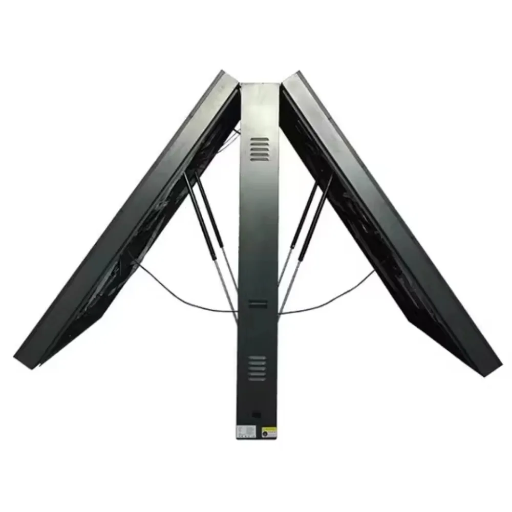 Front-mounted flip-over RGB double-sided P4 advertising LED display LED video wall, outdoor trailer display IP65