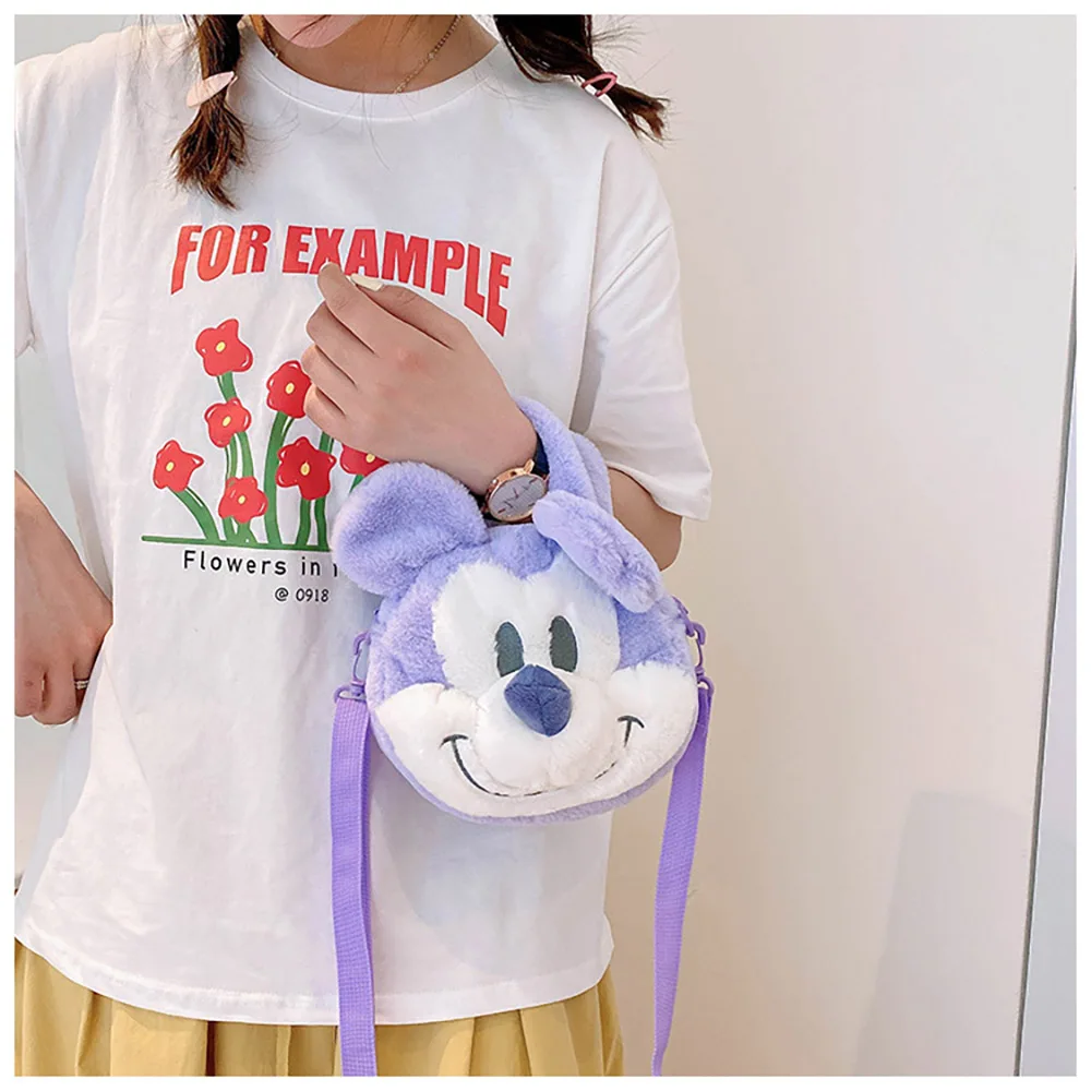 ميكي أفخم حقائب الكتف عروسة كارتون حقيبة Kawaii حقيبة كروسبودي المحمولة في الهواء الطلق حقائب الظهر هدية الكريسماس للبنين بنات