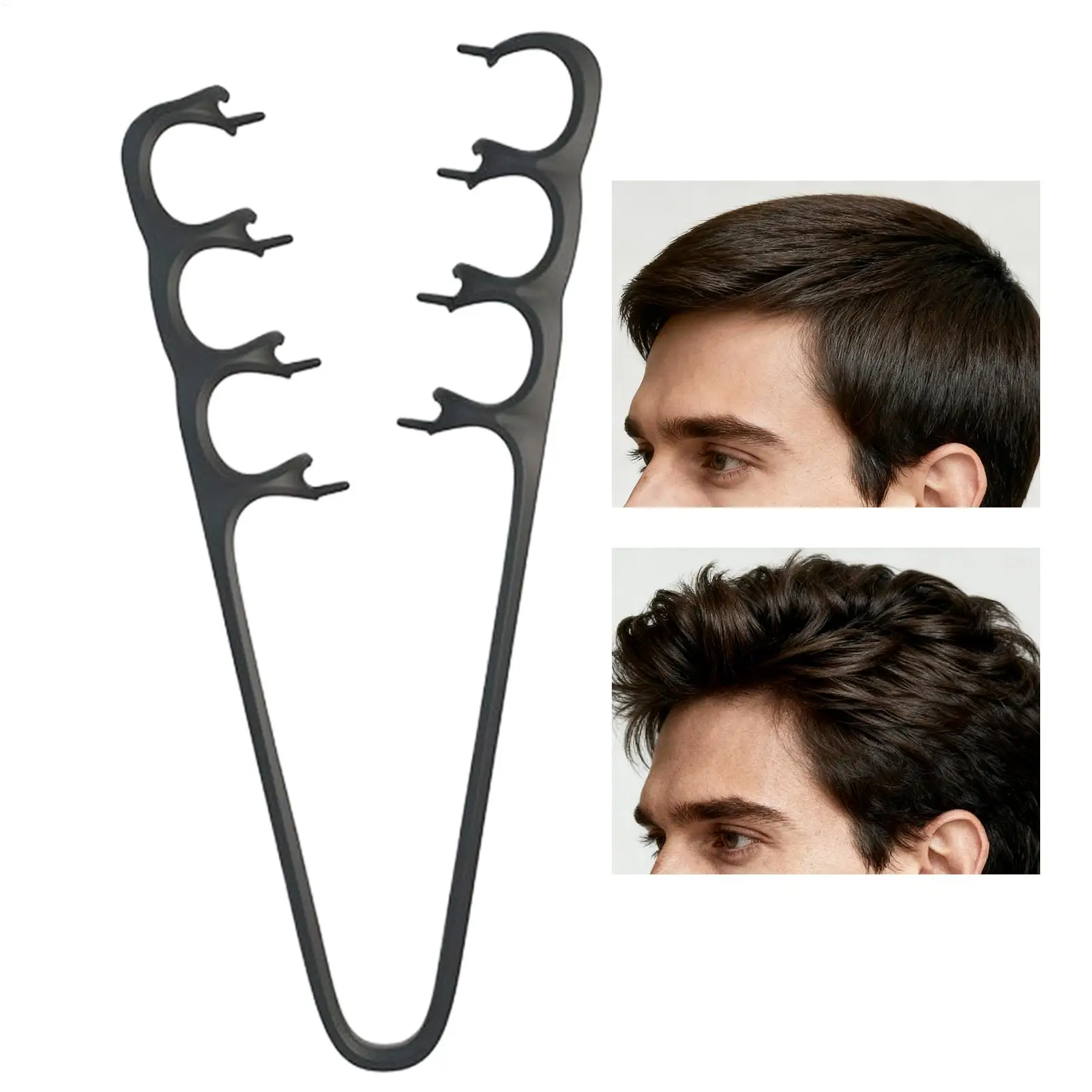 Styling-Kamm, tragbar, volumenverstärkend, breitzahnig, Textur-Volumenkamm, Frisurwerkzeug, flauschige Textur, für Männer und Frauen, für alle Haartypen ﻿