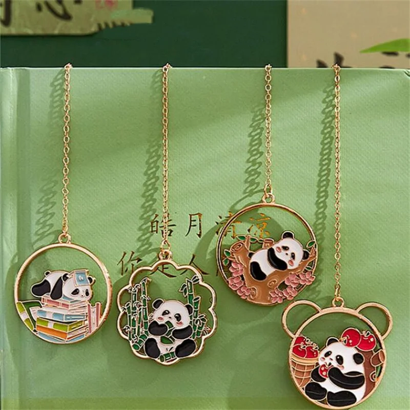 20 pcs/lot Kawaii Panda Pendant Bookmark Cute Binder Clips Notes Letter Paper Clip Office School Supplies