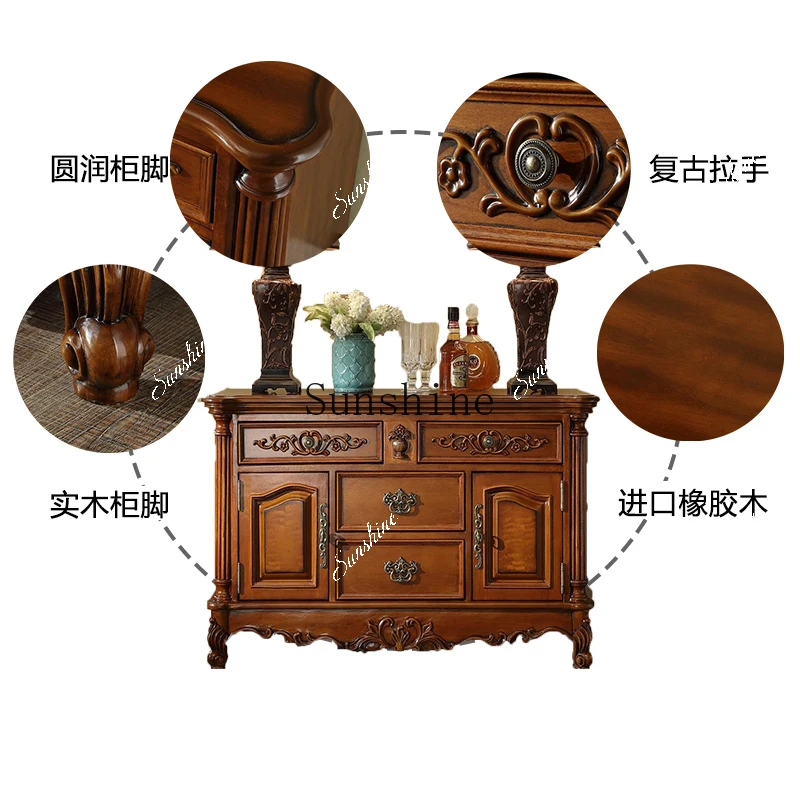 

American Edge Solid Wood Dishes Kitchen Tea Cabinet Bedroom TV Foyer Entrance TF