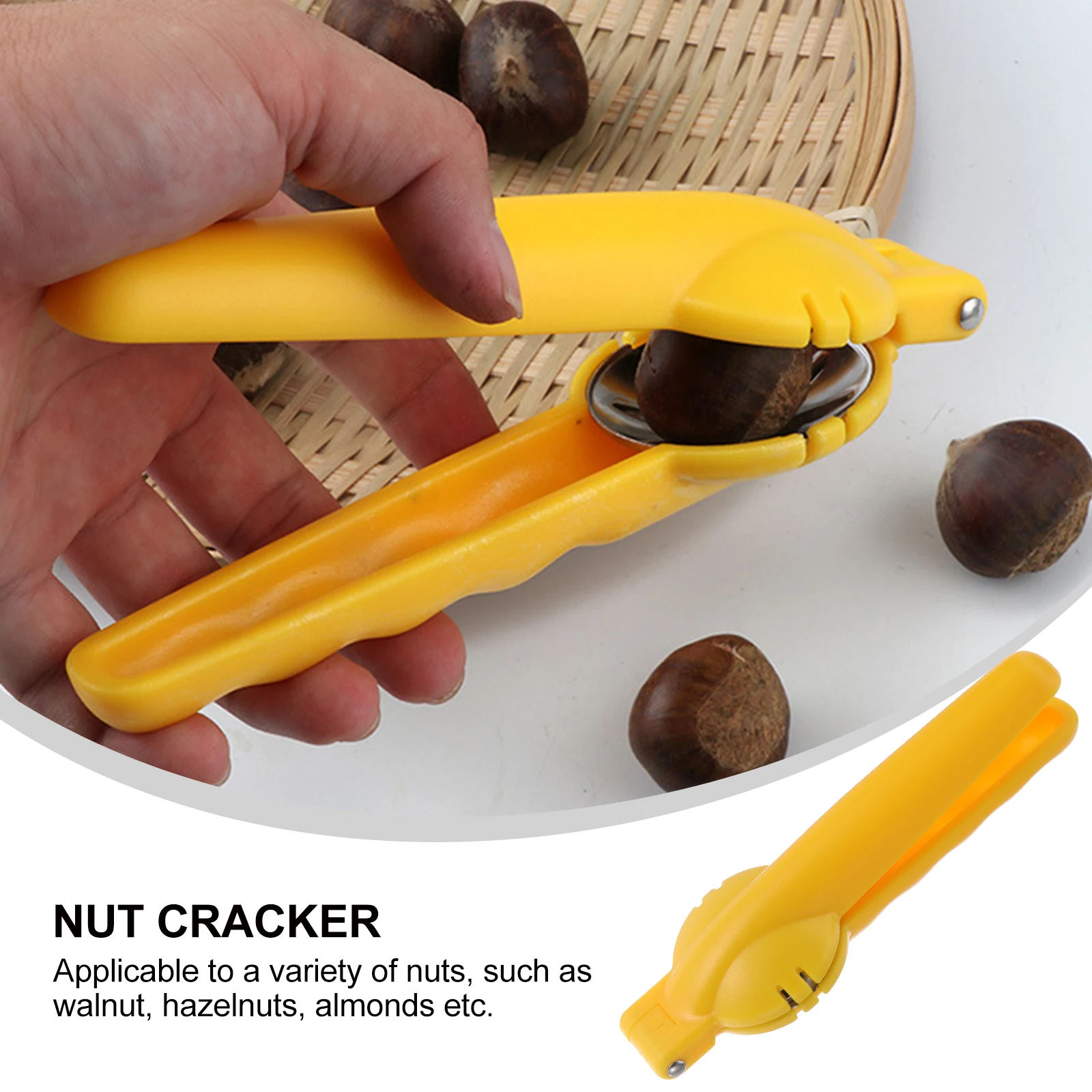 

Nutcracker Walnut Clip Practical Nut Opener H held Snack Tool Kitchen Gadget Plastic Metal Design Multi Nut Use Easy