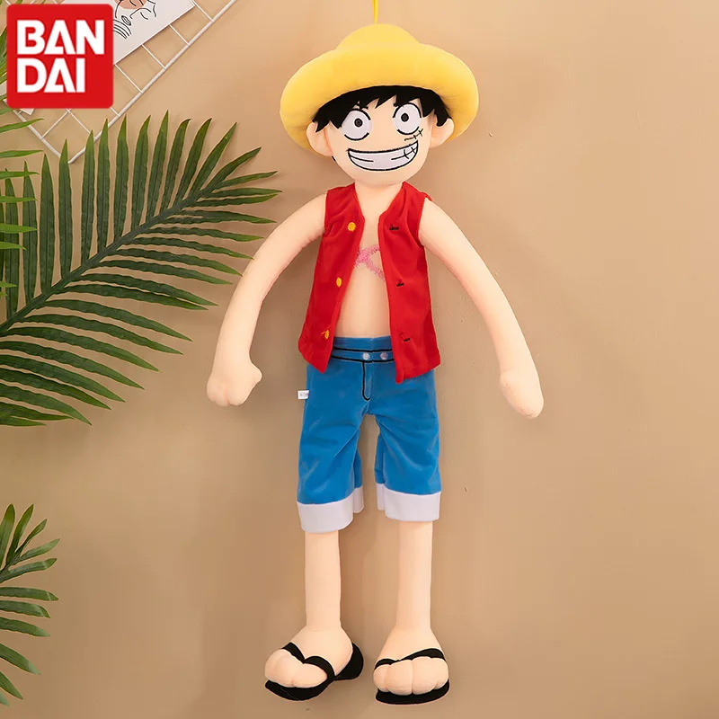 Anime One Piece Straw Hat Luffy Doll Large Size Plush Toys Nautical King Boy Dolls Boys Creative Gifts Girls Toy Room Decoration