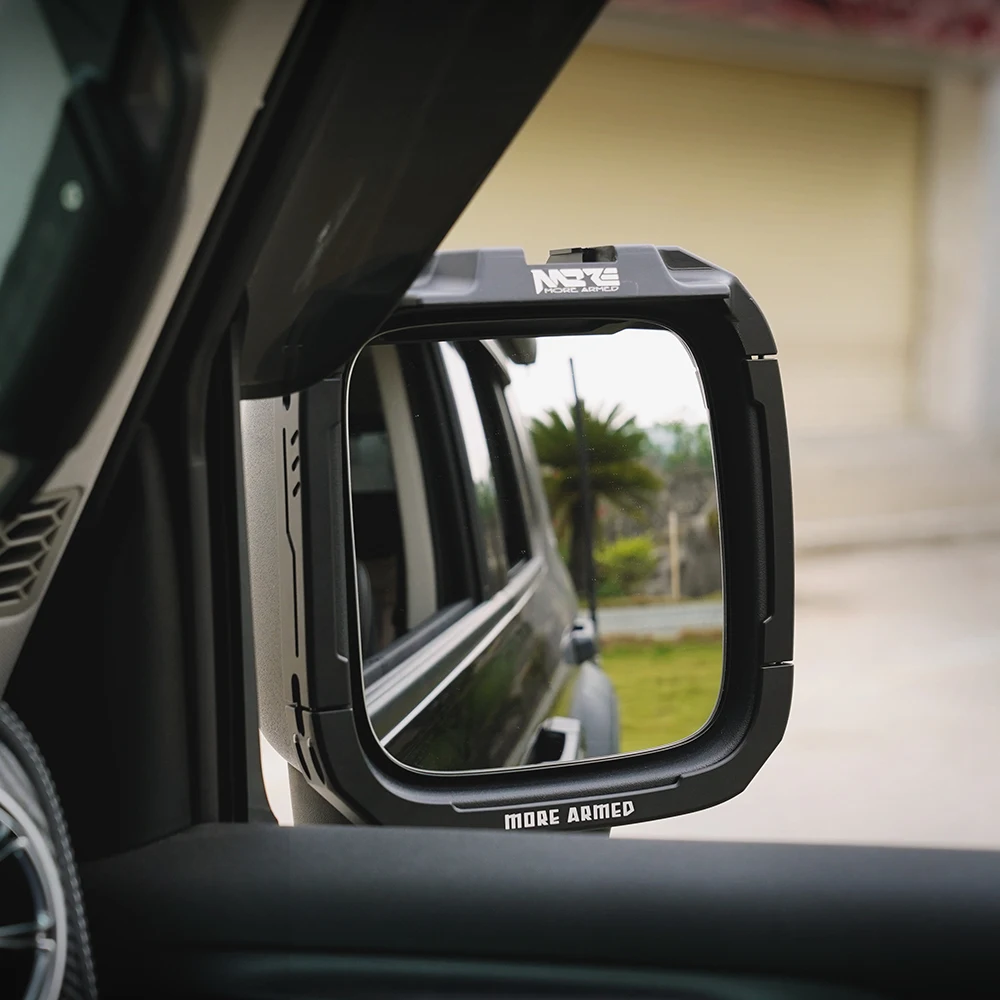 Side Mirror Rain Shield with GoPro Mount for GWM Tank 300 2019-, 360° Rotatable Camera Bracket No Drilling Easy Install, TK1032