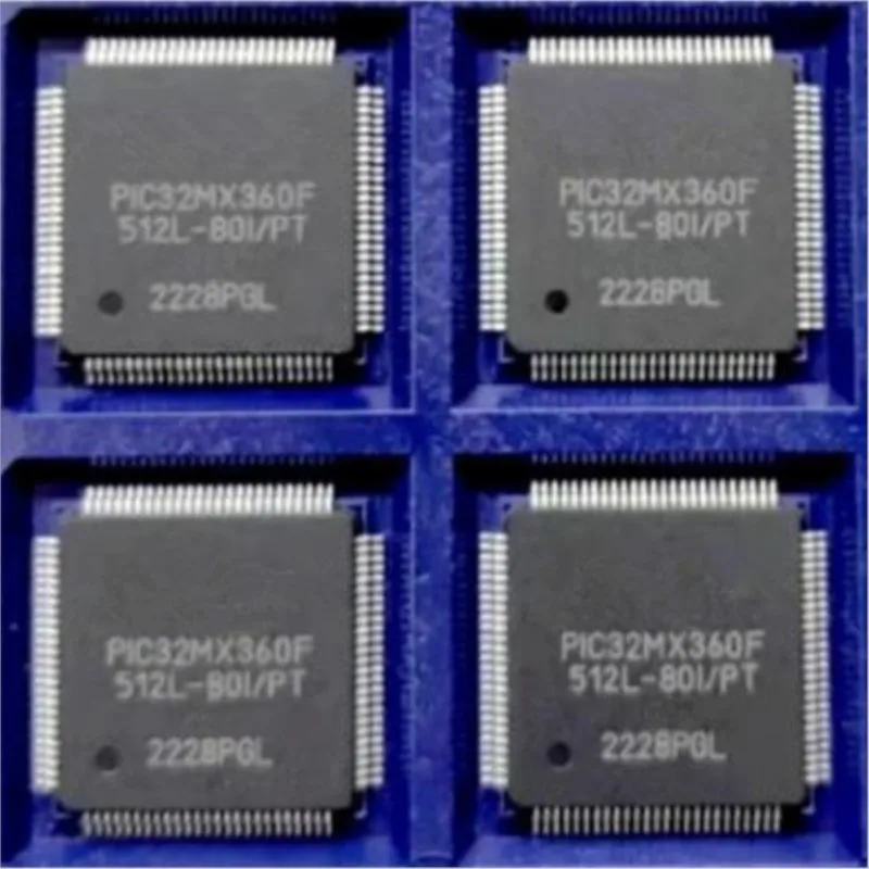 

PIC32MX360F512L-80I/PT PIC32MX360F512L QFP100 5PCS