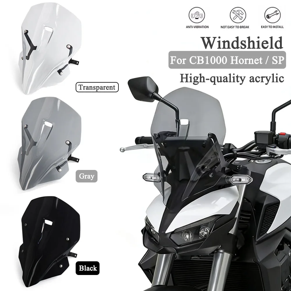 

For HONDA CB 1000 Hornet CB1000 HORNET / SP 2025 Motorcycle Accessories Windshield Acrylic Sport Windscreen Visor Deflector