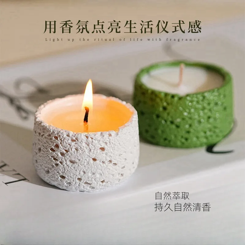 

Aromatherapy candles, ambiance candles, Lengshan series cement cup aromatherapy candles, ambiance decorative items