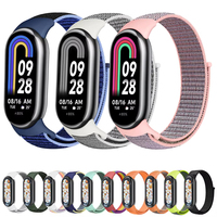Nylon loop watchband For Xiaomi mi Band 8 9 10 Sport miband8 NFC Correa belt Breathable Replacement Bracelet smart band 8 Strap