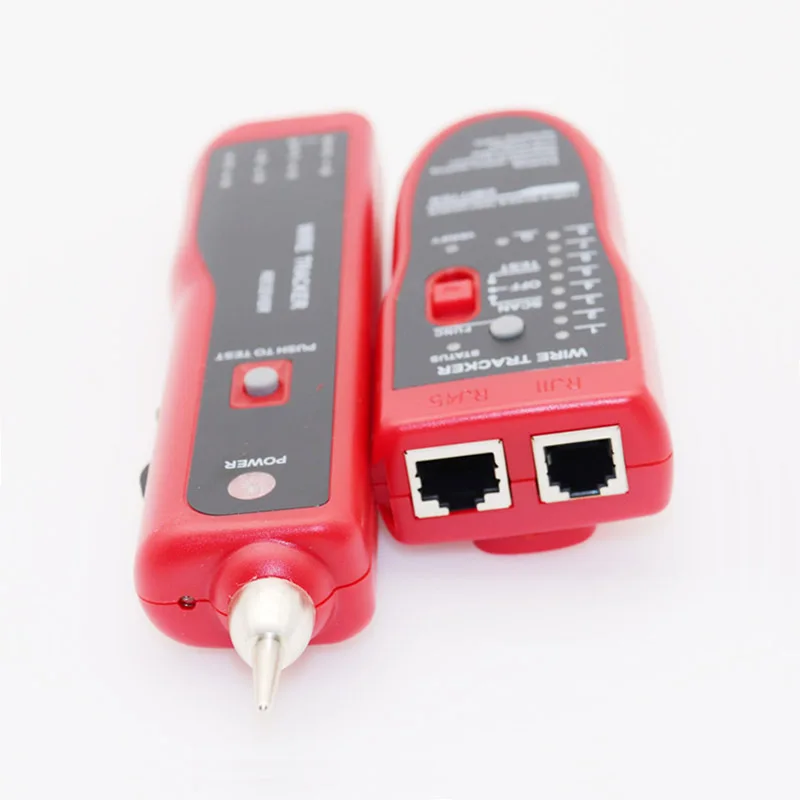 LAN 네트워크 케이블 테스터 Cat5 Cat6 RJ45 UTP STP 라인 파인더 전화선 추적기 트레이서 진단 톤 거리 케이블 테스터
