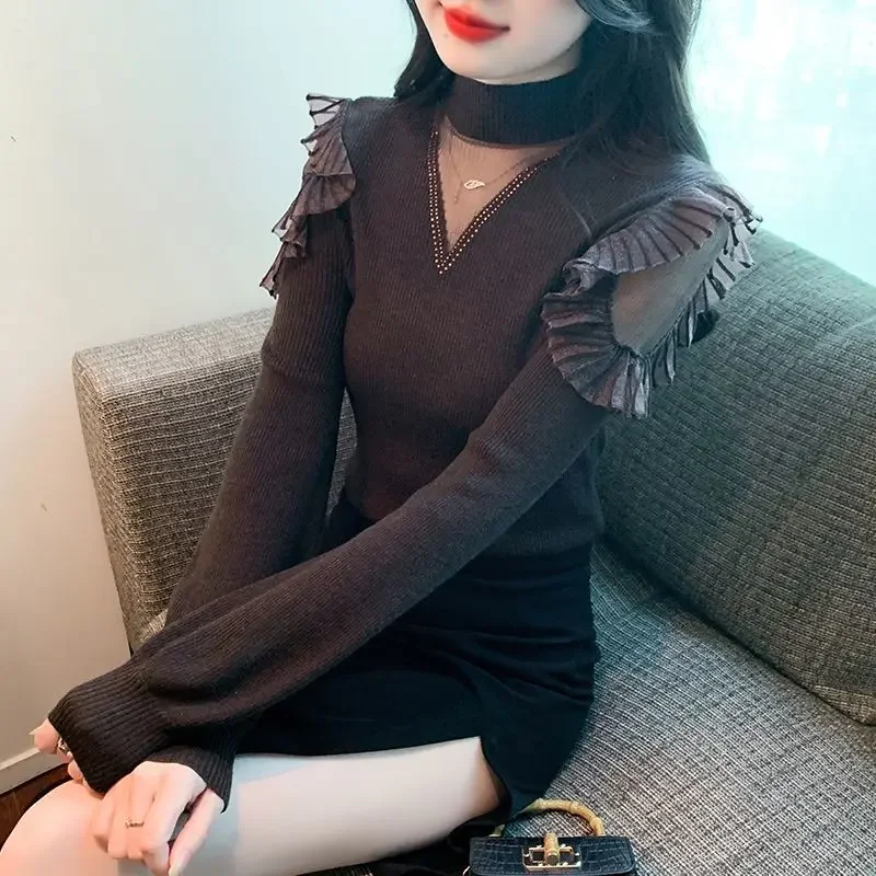 Women's Knit Sweater Hot Sale Winter Ladies Pullovers Fall Fashion 2024 New Knitwear Aesthetic Long Sleeve Cheap Top Offers All