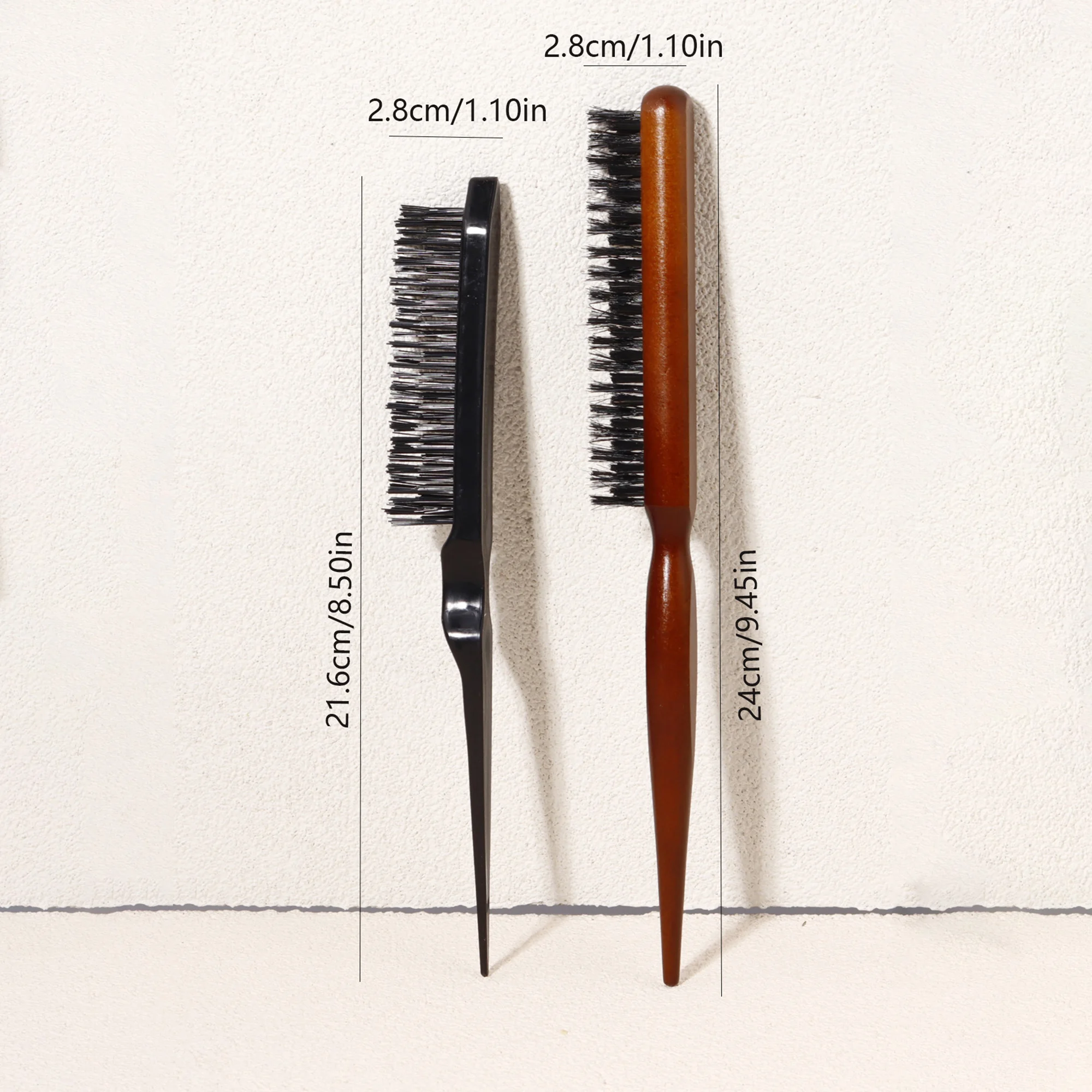 Escova de cabelo estilo, escova de cabelo de cerdas, escova de cabelo antiestática profissional, pente de estilo fofo, especial para perucas de cabelo real