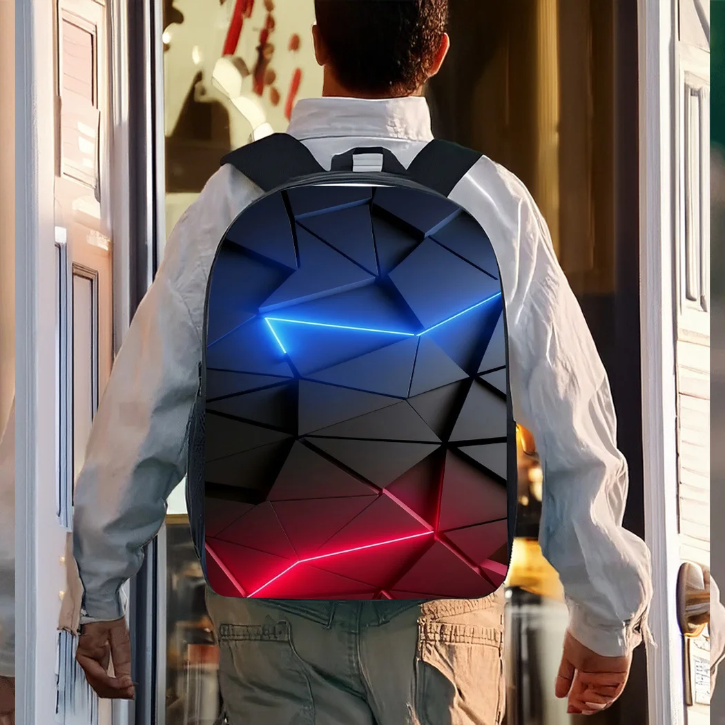 Mochila Escolar de Nailon Ligera de Gran Capacidad para Gamers, 3 Piezas, con Lonchera y Estuche para Lápices, para Verano, Regreso a Clases y Día del Padre