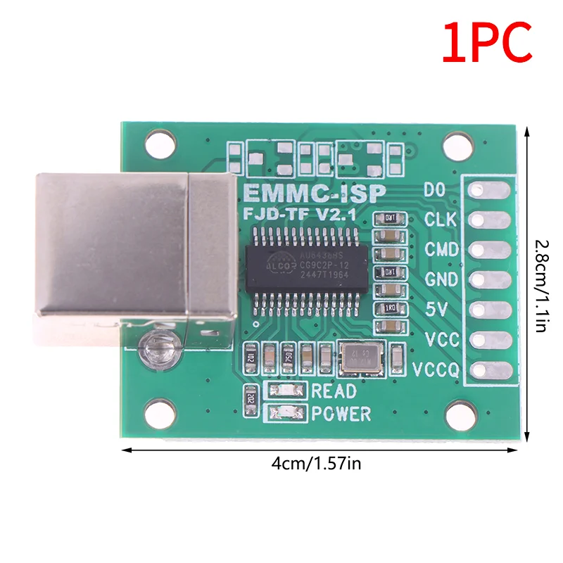 1PC AU6438BS Mobile Phone Repair Flash Machine Unlock EMMC-ISP Flying Line Artifact Tool USB-B Type Communication.