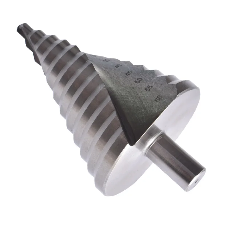 Sentuo 6-60 Spiral Pagoda Drill Hand Electric Drill Drilling Bit Wholesale Cross Border Round Handle Hole Opener Tool Step Drill