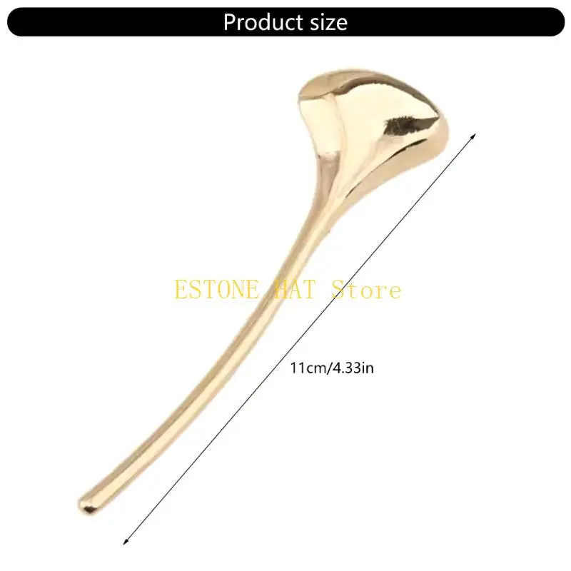 49mf Elegant Metal Leaf Spite Set 2 clip per abiti sofisticati per abiti formali Accessori toni d'argento oro