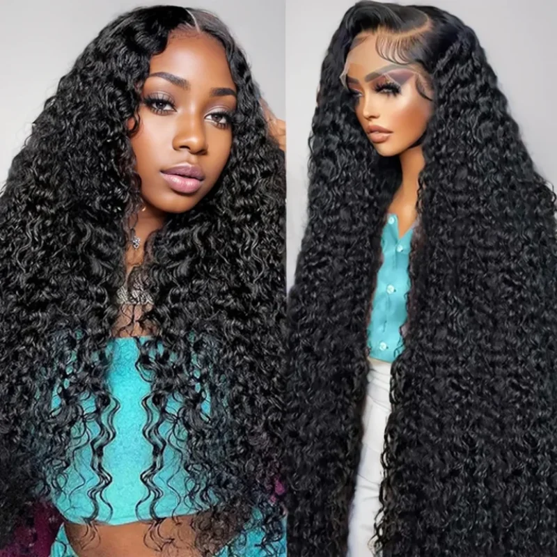 

30 inch Deep Wave Lace Front Wigs Human Hair Pre Plucked 13x4 13x6 HD Transparent Lace Frontal Wigs Deep Curly Human Hair Wig