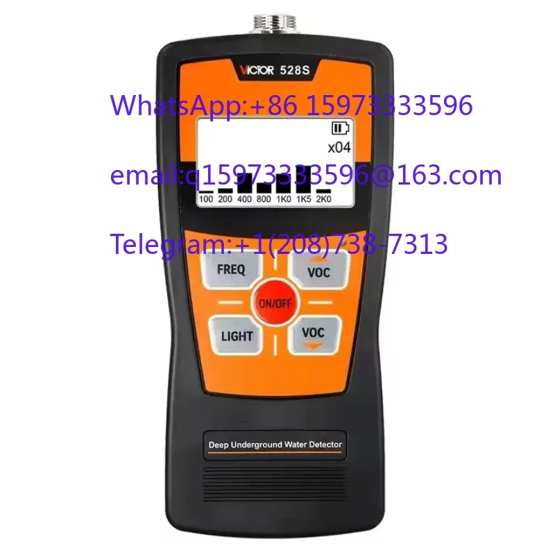 Portable Victor 528SWater Leakage Detector Underground Pipe Leak Tester 1MDepth for Residential Industrial Water Line Inspection