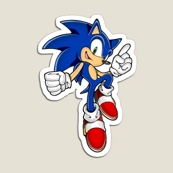 Sonic Light Blue  Magnet Funny Toy Home Refrigerator Colorful for Fridge Organizer Holder Magnetic Stickers Baby Kids Children