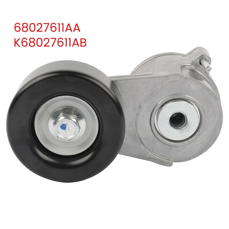 68027611AB Engine Timing Belt Tensioner Wheel For Jeep Wrangler JK 2.8CRD 2007-2018 68027611AA Triangular Tensioning Arm