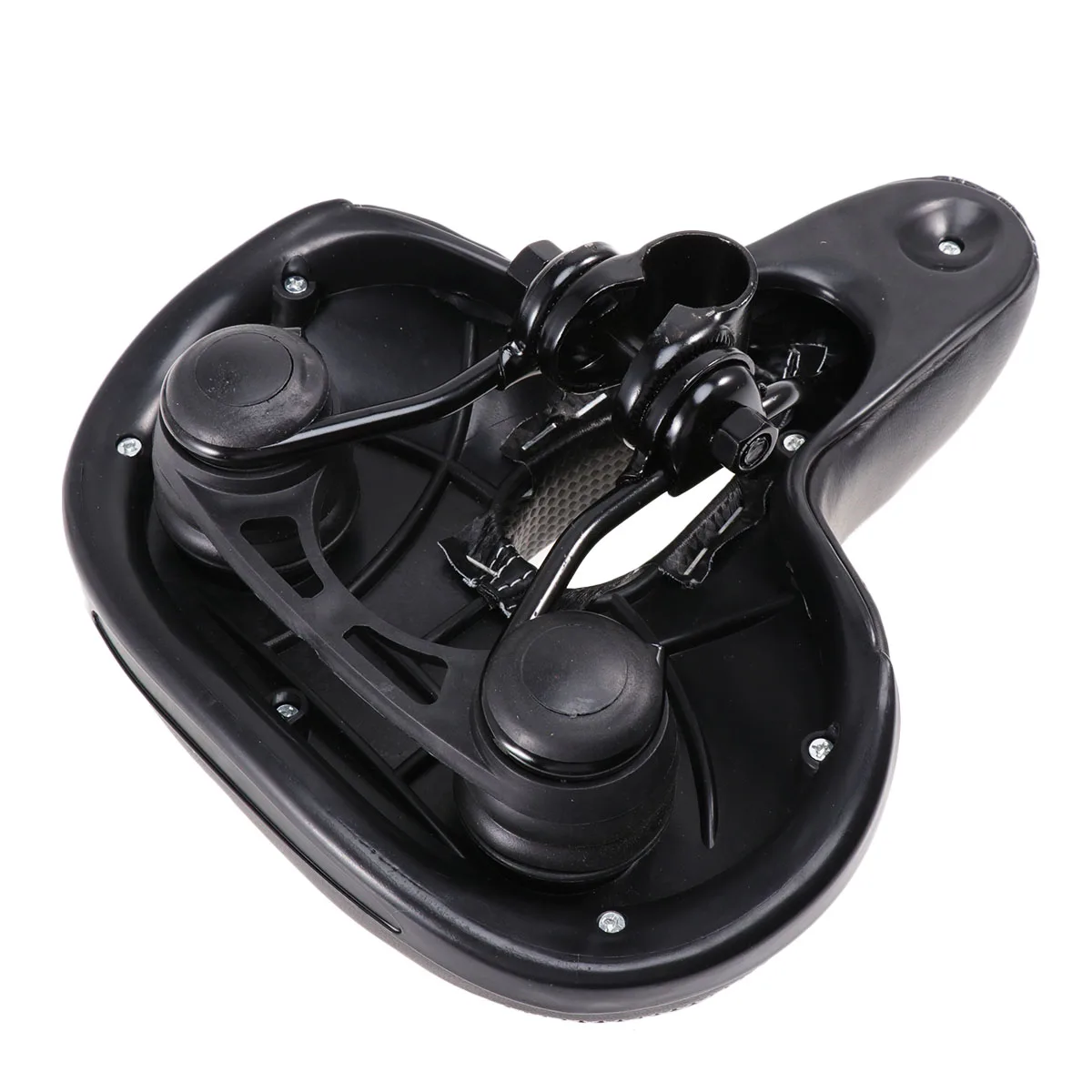 

1pcs Padded Bike Seat Wide Sponge Cushion Absorbing Shock Ergonomic Saddle Comfortable Breathable Hollow Design Fits Most Bikes