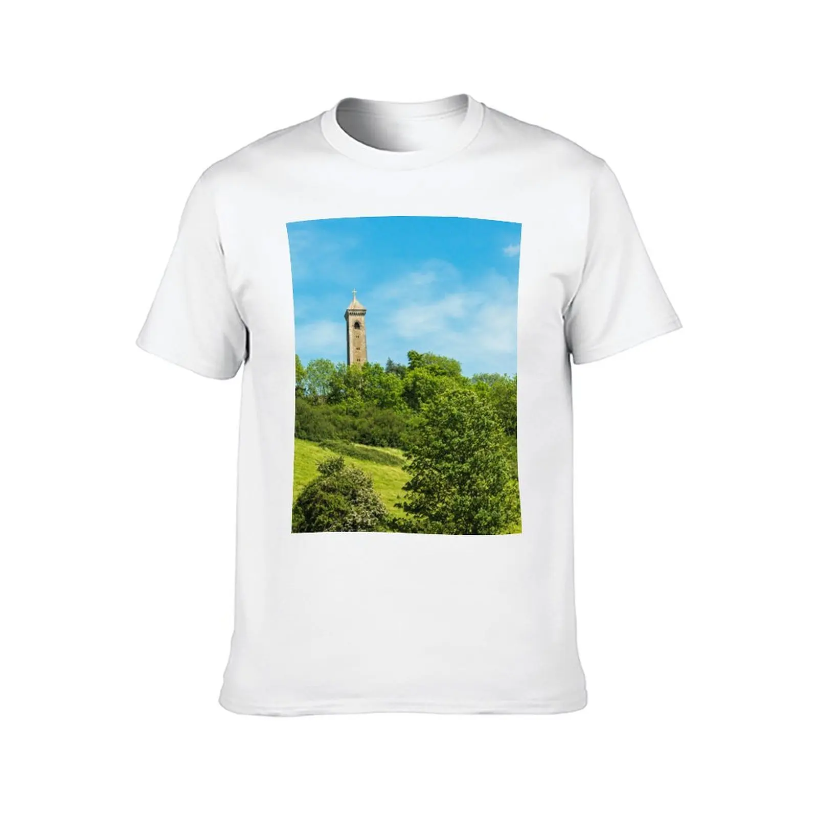 تي شيرت Tyndale Monument North Nibley Gloucestershire تي شيرت للرجال جرافيك مضحك قطن تي شيرت رجل 100% تي شيرت