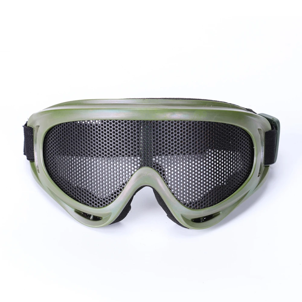 SINAIRSOFT Outdoor Tactical Eye Protection Metal Mesh Glasses Camping Hunting Airsoft Shooting Safety Goggle Eyewear