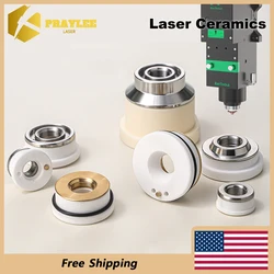 Praylee Laser Ceramic Nozzle Holder Ring Raytools D28 M11 D32 M14 BOCI D41 M11 for Fiber Laser Cutting Welding Machine