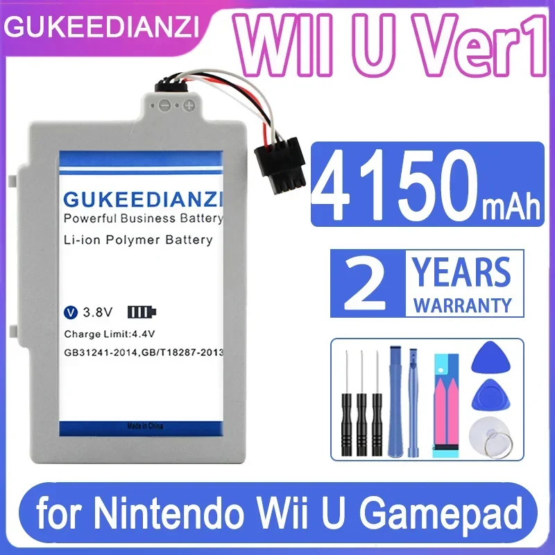 GUKEEDIANZI Replacement Battery  4150mAh for Nintendo Wii U Gamepad