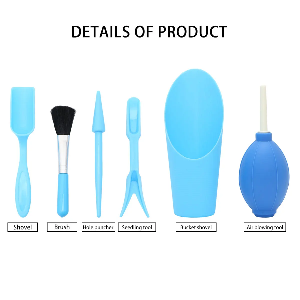 

6pcs Succulents Planting Tool Set For Novice Gardeners Mini Shovel Brush Kit Durable Portable Gardening Tools For Seedlings Soil