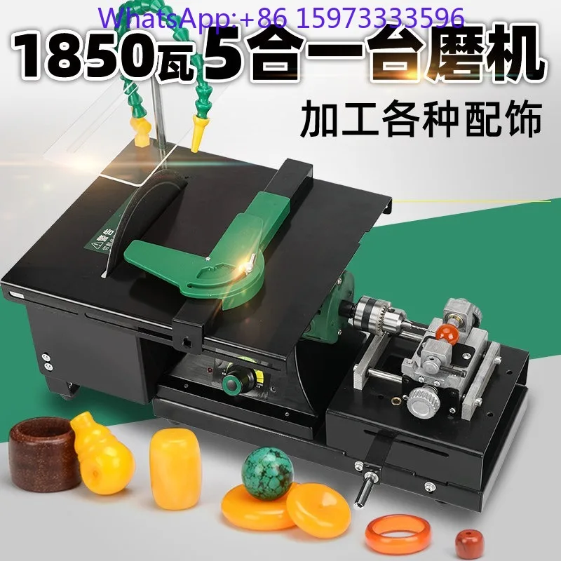 Mini Bench Grinder Saw Machine for Jade Agate Bead Cutting Polishing And Household Handicraft Processing Equipment