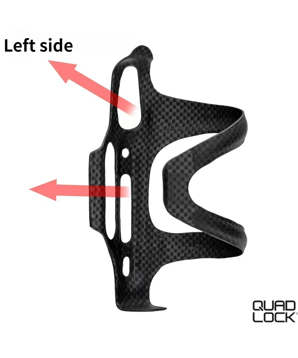 

QUAD LOCK Bike Water Bottle Cage Bicycle Bottle Holder Full Carbon Fiber Bike Water Bottle Bracket Lightweight