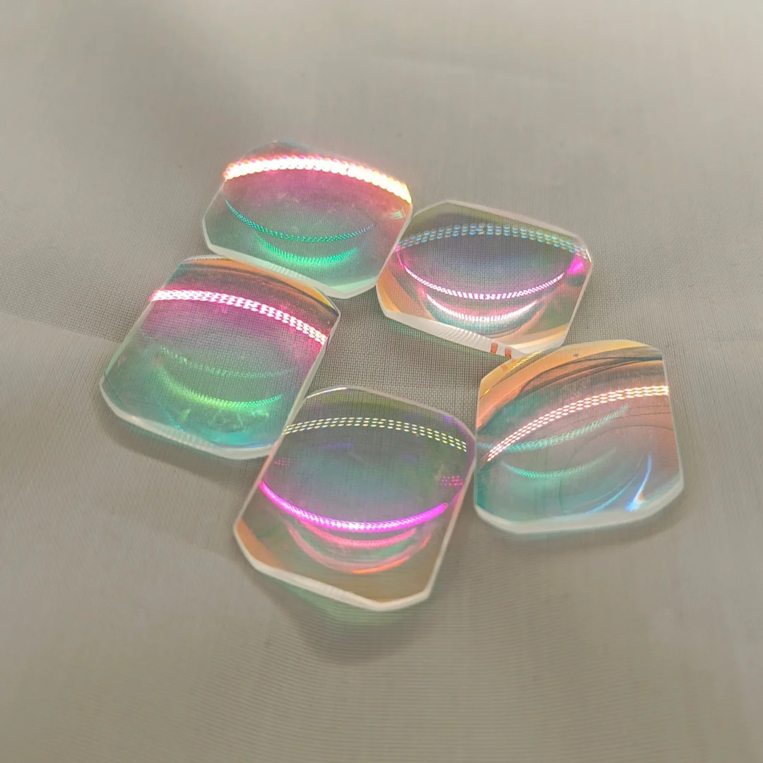 Defective Biconvex Double Convex Lens Optical Glass Rainbow Prism for DIY Decoration Physics Teaching Experiment Home Decor