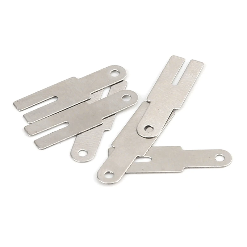 G92C 100 Piece Y Shaped Nickel Plated Steel Strip Strap Sheets for Battery Spot Welding Machine Welder Washers