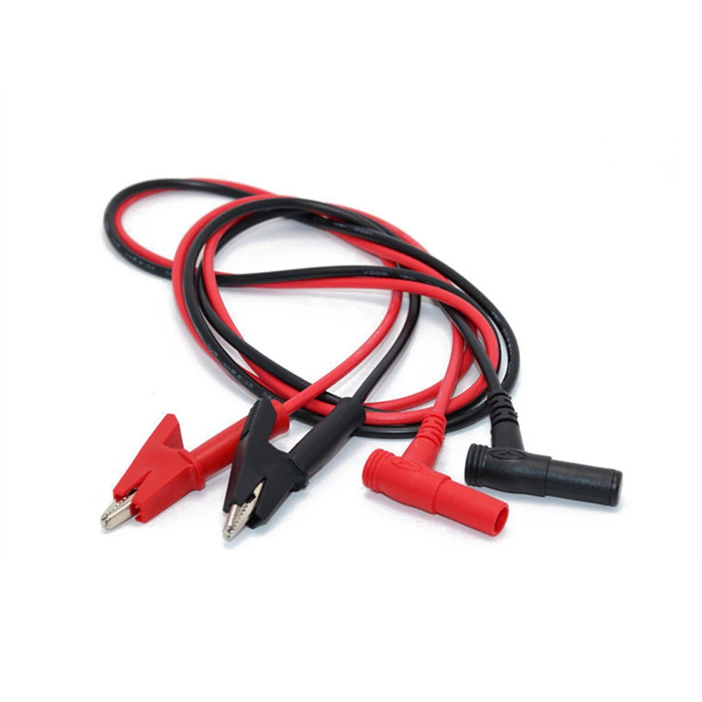 20A 90CM Alligator Clip to Banana Plug Test Cable Wire Connector Dual Probe 4mm Crocodile Clip For Multimeter Measure Tool
