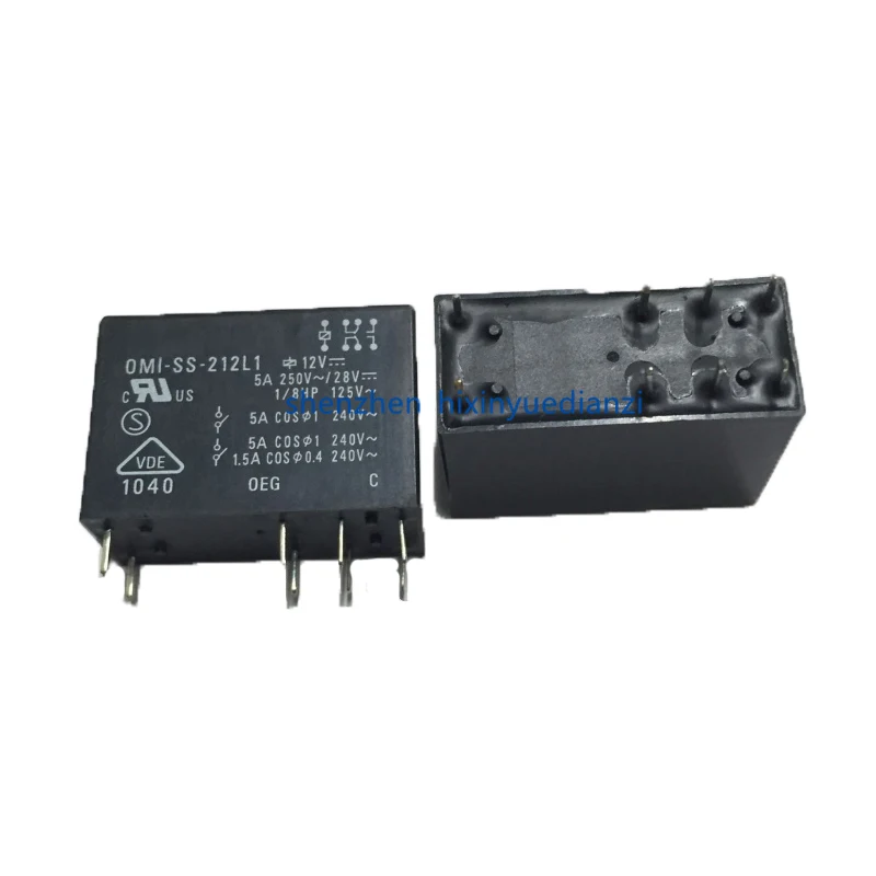 

HOT NEW OMI-SH-212L1 12V OMI-SH-212L1-12V OMI-SH 212L112VDC DC12V 5A relay DIP8