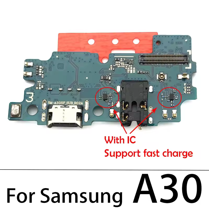 USB Charger Charging Port For Samsung A71 A70 A51 A50 A41 A40 A31 A30 A21S A20 A60 A10 Dock Connector Microphone Board - Image 4