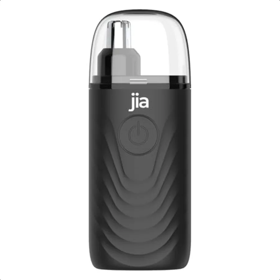

Jia The Original Nose Hair Trimmer 1.0 Midnight Black Painl Waterproof USBC Rechargeable Nose Ear Eyebrow Trimmer with LED Ligh