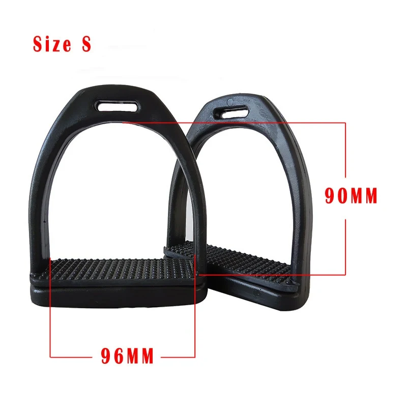 2 PCS High Strength Stirrups Engineering Plastics Stirrups with Non Slip Rubber Pad Anti-Skid Horse Riding Accessories