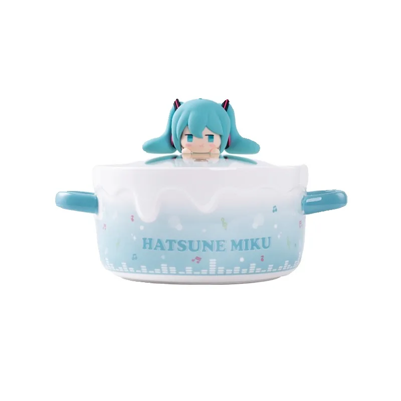 新しい初音ミクアニメ周辺グッズ、クリエイティブな陶器製ラーメン丼、家の装飾、かわいい漫画風コレクターズアイテム、卸売販売
