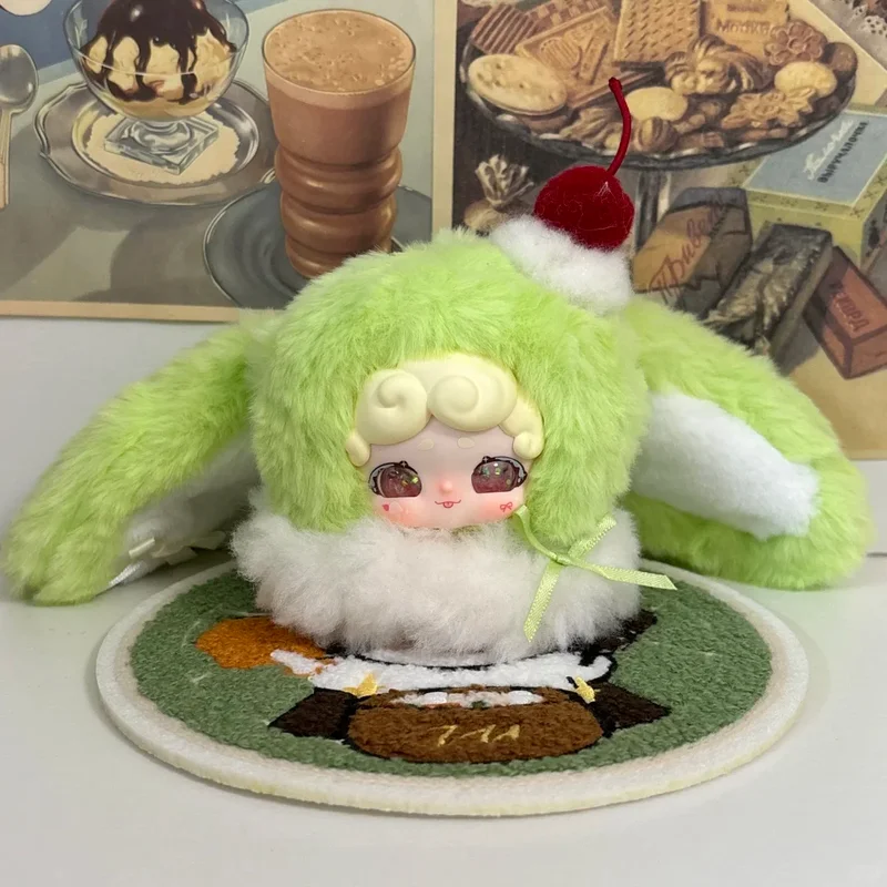 جديد حقيقي Luckydeernai Rongrong الجليد سلسلة صندوق الغموض لطيف حقيبة قطيفة قلادة الشكل دمية محظوظ الغزلان ناي صندوق أعمى اللعب الهدايا