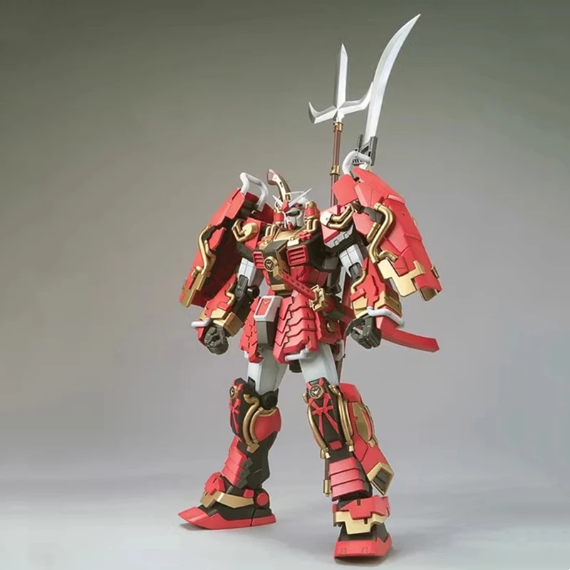 Bandai MG Musha Gundam assembled model samurai mecha figure indoor desktop decoration ornaments cool birthday gift animation toy