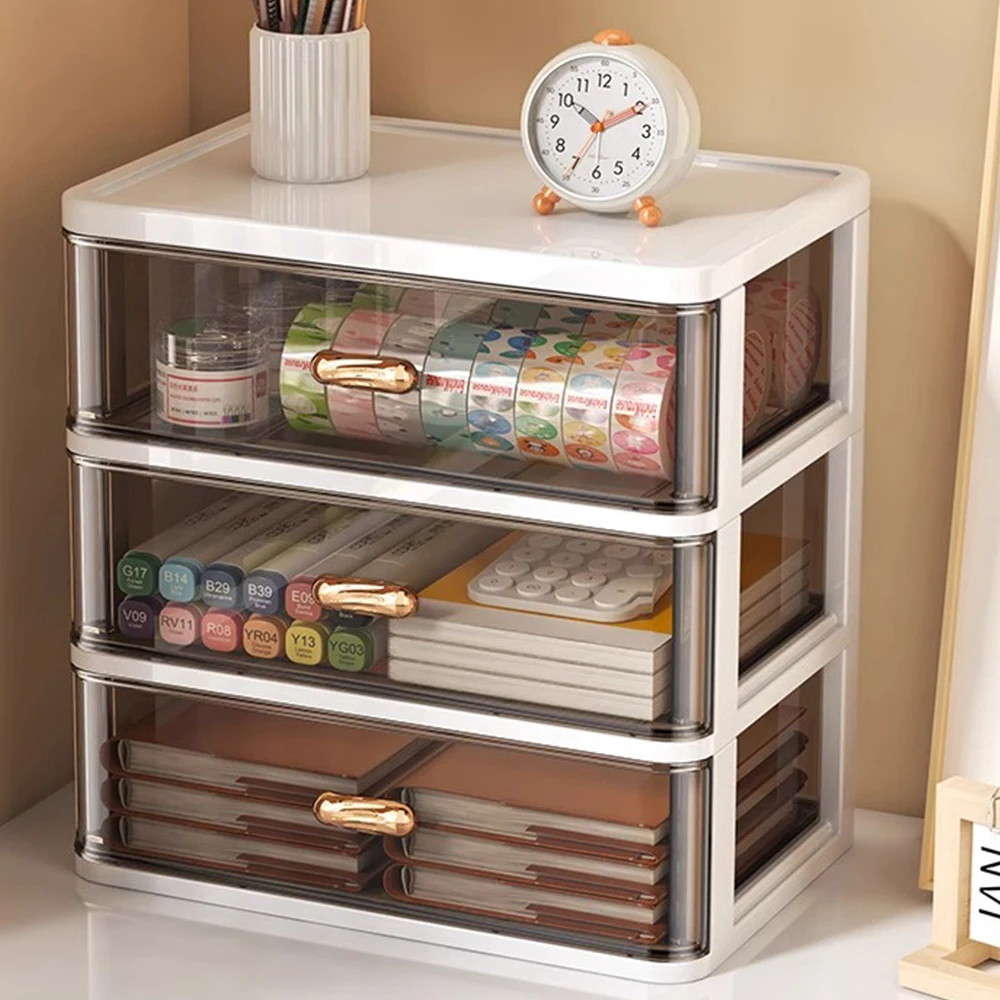 

Plastic Drawer Storage Box Moisture-proof Stackable Storage Organizer Sundries Sorting Save Space Makeup Organizers